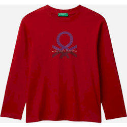 Benetton Παιδικό T-Shirt Μακρυμάνικο Μπορντό 3I1XC10Q3-29M