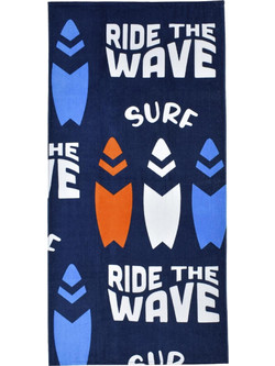 Stamion Ride The Wave Παιδική Πετσέτα Θαλάσσης Μπλε 70x140cm 92103