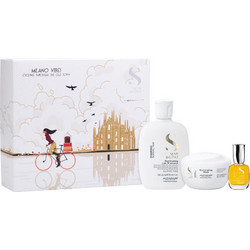 Alfaparf Semi di Lino Diamond Holiday Σετ Περιποίησης Μαλλιών Conditioner 200ml + Λάδι 15ml + Σαμπουάν 250ml