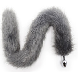Kinksters Elegant Fox Πρωκτική Σφήνα Tail Plug 7cm Γκρι