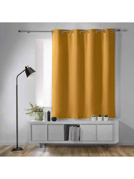 Spitishop Κουρτίνα Συσκότισης Παραθύρου με Τρουκς 135x180 Occult 1612612 Ochre