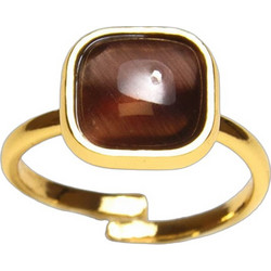 Farma Bijoux Γυναικείο Δαχτυλίδι Επιχρυσωμένο με Χαλαζία 102286