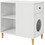 vidaXL Ξύλινo Σπιτάκι Γάτας 72x42.5x70cm Λευκό 8000684