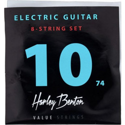 Harley Benton Valuestrings Σετ 8 Χορδές Ηλεκτρικής Κιθάρας Nickel Plated Steel 10-74"