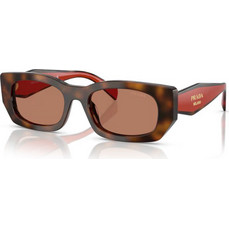 Prada PRB05S 01K90Q Γυναικεία Γυαλιά Ηλίου Ορθογώνια Κοκάλινα Καφέ με Καφέ Φακό