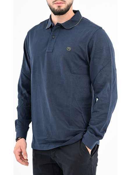 Ascot Ανδρική Μπλούζα Polo Μακρυμάνικη Navy Μπλε 15281317-65