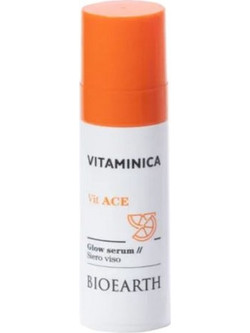 Bioearth Vitaminica Vit. Ace Glow Ενυδατικό Serum Προσώπου για Λάμψη με Βιταμίνη C & Ρετινόλη 30ml
