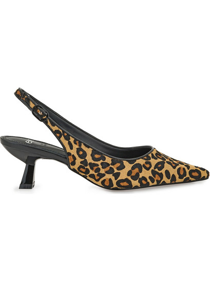 Exe Γόβες Slingback με Λεπτό Χαμηλό Τακούνι Καφέ V47003683J62