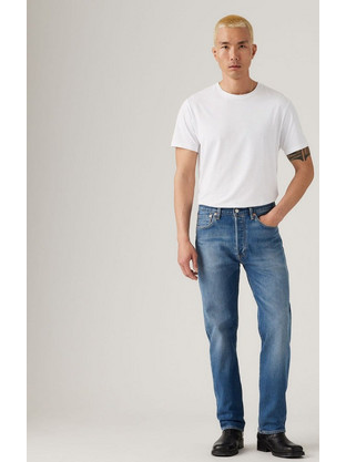 Levi's 501 (R) Original Ανδρικό Τζιν Παντελόνι Κανονική Εφαρμογή Μπλε 00501-3719