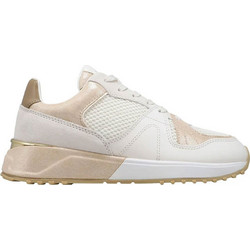Michael Kors Jaime Γυναικεία Sneakers Flatforms Λευκά Χρυσά 43S5JMFS6L-141