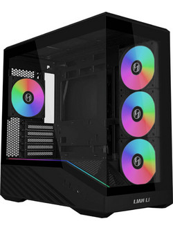 Lian Li Vector V100 Mini Black Mini Tower Κουτί Υπολογιστή RGB με Πλαϊνό Παράθυρο