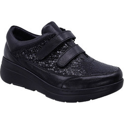 Safe Step Γυναικεία Sneakers Flatforms Μαύρα 23300