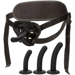 CalExotics Boundless Curve Pegging Kit Harness Strap On με Dildo Μαύρο