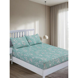 Γαρύφαλλο Σεντόνι King Size Φανελένιο με Λάστιχο 180x200+32 Floral in Bloom