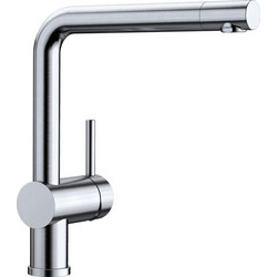 Blanco Linus 142-514019 Μπαταρία Κουζίνας Πάγκου Διπλής Παροχής Ανάμεικτη Inox