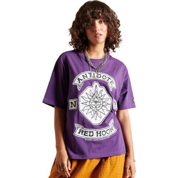 Superdry Γυναικείο Αθλητικό T-Shirt Μωβ W1010687A-5OS