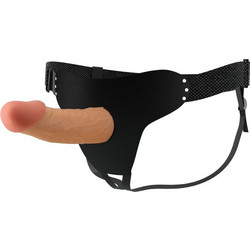 Pretty Love Stark Harness Strap On με Dildo 17.5cm & Δόνηση Flesh