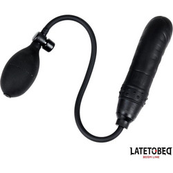 LateToBed Inflatable Dildo Μαύρο