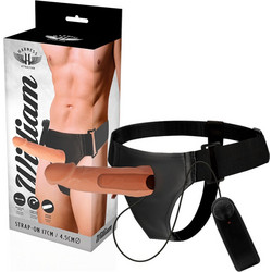 Harness Attraction William Harness Strap On με Dildo 17cm & Δόνηση Flesh
