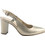 Ragazza Γόβες Slingback Δερμάτινες με Χοντρό Ψηλό Τακούνι Χρυσές 088