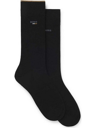 Hugo Boss Ανδρικές Κάλτσες Ψηλές Μαύρες 2Pack 50554512