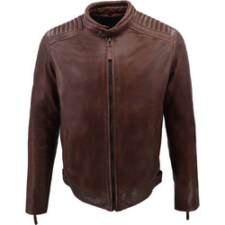 Leather 100 Ανδρικό Μπουφάν Χειμωνιάτικο Δερμάτινο Καφέ 37-M-2711-C