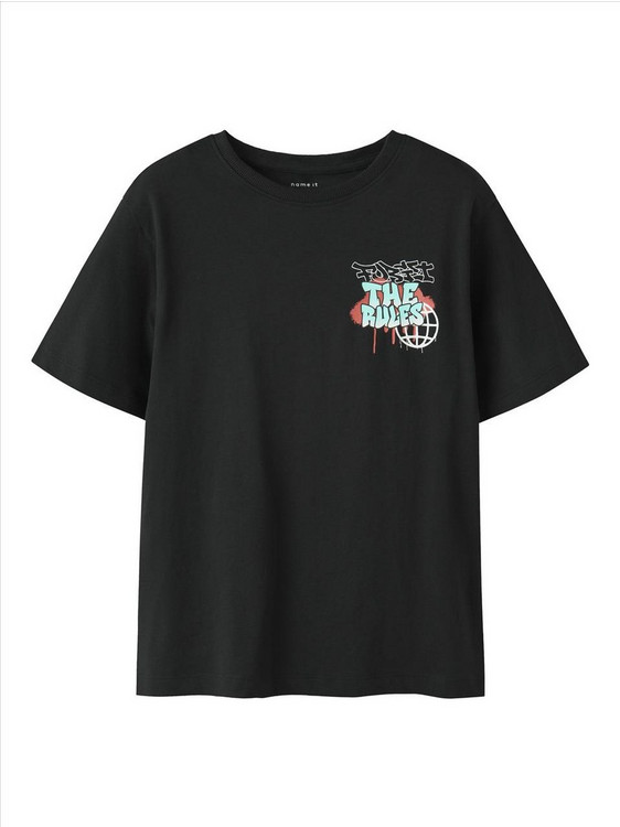 Name It Παιδικό T-Shirt Κοντομάνικο Μαύρο 13254326