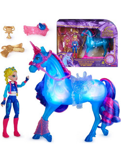 Spin Master Unicorn Academy Train & Glow River