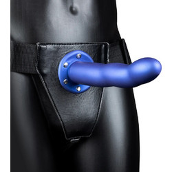 Ouch! Curved Hollow Harness Strap On με Dildo 20cm Μπλε