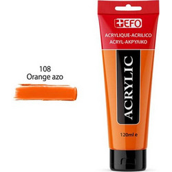 EFO 108 Orange Azo Ακρυλικό Χρώμα Ζωγραφικής 120ml