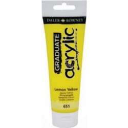 Daler-Rowney Graduate 651 Lemon Yellow Ακρυλικό Χρώμα Ζωγραφικής 120ml