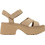 UGG New Heights Γυναικεία Πέδιλα Suede Μπεζ με Χοντρό Χαμηλό Τακούνι 1167475-00G7
