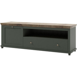 PoliHome Έπιπλο Τηλεόρασης Ξύλινο Όλιβ Μ181xΠ49xΥ61cm Capel 162921439