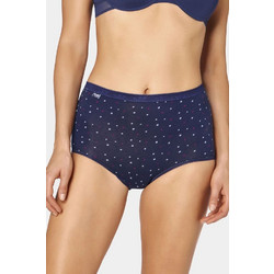 Sloggi Maxi Holiday Βαμβακερό Ψηλόμεσο Γυναικείο Slip Navy Μπλε 10194232-M008