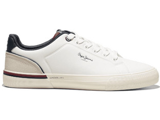 Pepe Jeans Kenton Campus Ανδρικά Sneakers Λευκά PMS300011-012