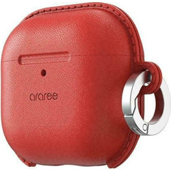 Araree Pops Θήκη PC με Γάντζο για Apple AirPods 4 Κόκκινη