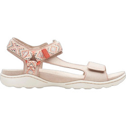 Clarks Amanda Δερμάτινα Αθλητικά Γυναικεία Σανδάλια Ανατομικά Nude 26165090