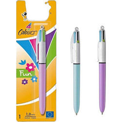 BIC 4 Colours Fun Στυλό Διαρκείας 1mm Πολύχρωμο Διάφορα Χρώματα