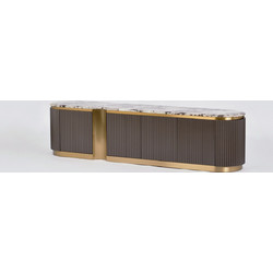 LH-homefurniture Έπιπλο Τηλεόρασης Μοριοσανίδα Μ200xΠ40xΥ50cm Stilig ST916