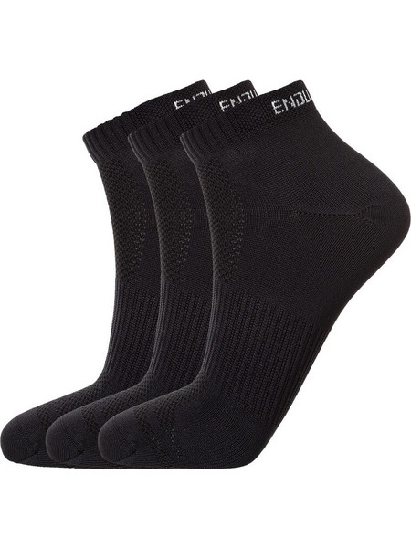Endurance Ανδρικές Κάλτσες Κοντές Μαύρες 3Pack E203935-1001