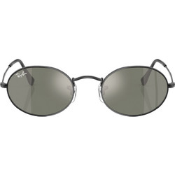 Ray-Ban RB3547N 00239 Ανδρικά Γυαλιά Ηλίου Στρογγυλά Μεταλλικά Μαύρα με Μαύρο Φακό
