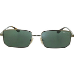 Vogue VO4352S 5138 Ανδρικά Γυαλιά Ηλίου Ορθογώνια Μεταλλικά Ασημί με Πράσινο Φακό