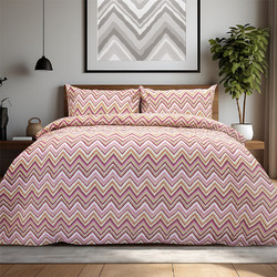 Lino Home Σετ Σεντόνια Μονά Βαμβακερά 170x260 Flots Ροζ
