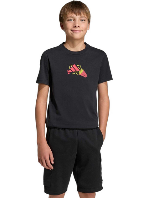 Adidas Παιδικό T-Shirt Κοντομάνικο Μαύρο KA0537