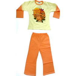 Helios Lion King Simba & Nala Παιδική Πιτζάμα Συνθετική Χειμωνιάτικη Κίτρινη Πορτοκαλί 86655-00