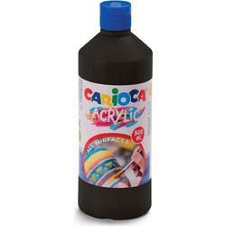 Carioca Black Ακρυλικό Χρώμα Ζωγραφικής 250ml