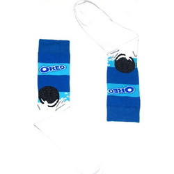 VTex Oreo Βαμβακερές Ανδρικές Κάλτσες Ψηλές με Σχέδια Λευκές 395-20