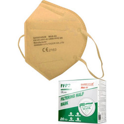 Barbeador MAX-02 FFP2 Filtering Half Mask Μπεζ 10τμχ