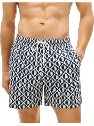 Tommy Hilfiger Ανδρικό Μαγιό Σορτς με Σχέδια Navy Μπλε UM0UM03491-02V