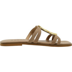 Corina Γυναικεία Σανδάλια Suede Μπεζ M5250